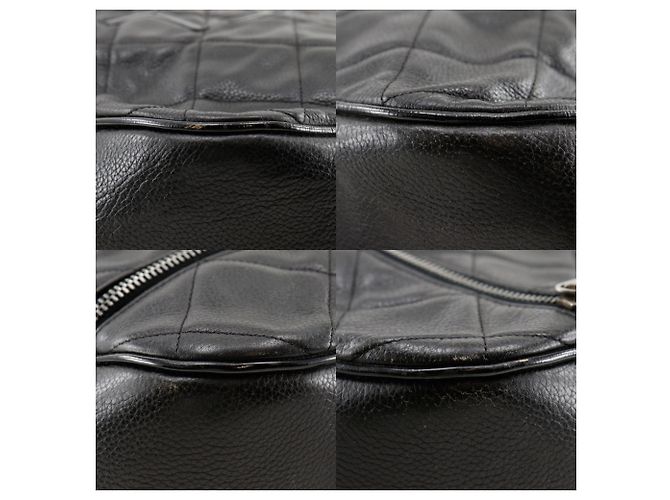 Bolso Boston Matelassé de Chanel en cuero negro - vista 9