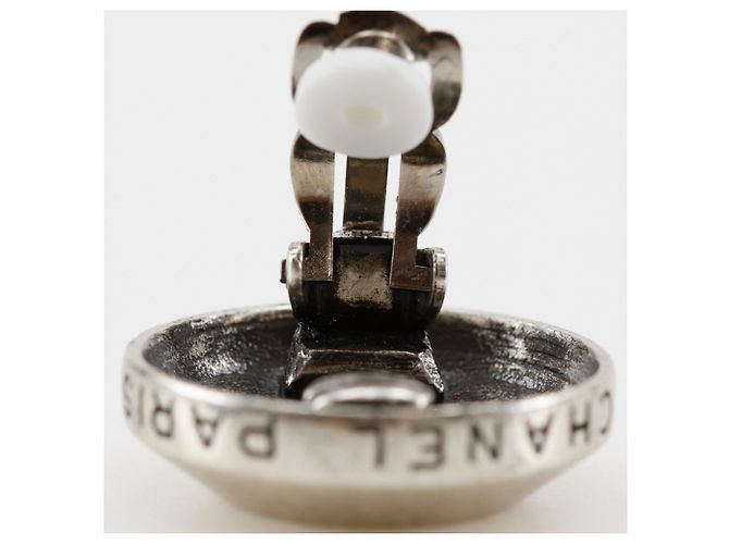 Chanel Coco Mark Clip Ohrringe Silber - Ansicht 10