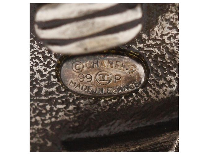 Chanel Coco Mark Clip Ohrringe Silber - Ansicht 12