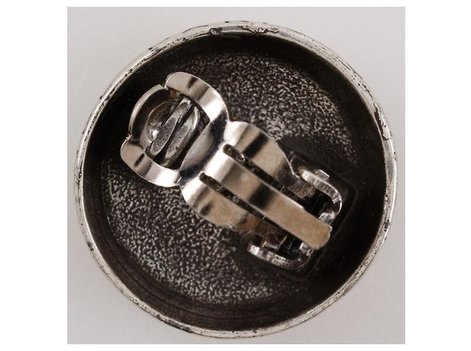 Chanel Coco Mark Clip Ohrringe Silber - Ansicht 6