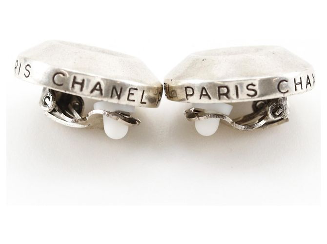 Chanel Coco Mark Clip Ohrringe Silber - Ansicht 7