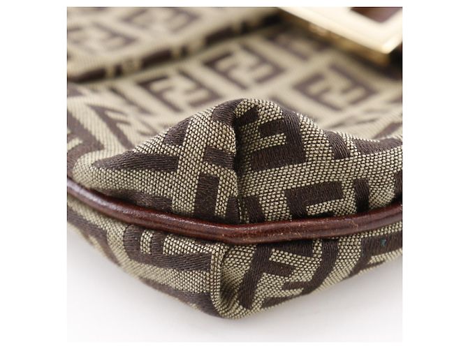 Borsa a Spalla Fendi Zucchino Marrone - vista 11