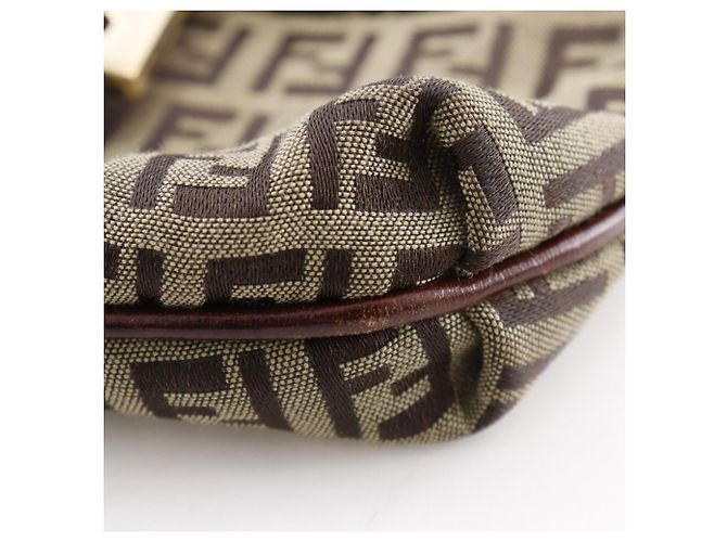 Borsa a Spalla Fendi Zucchino Marrone - vista 12
