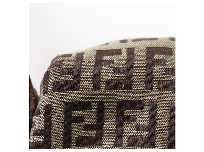 Borsa a Spalla Fendi Zucchino Marrone - vista 13