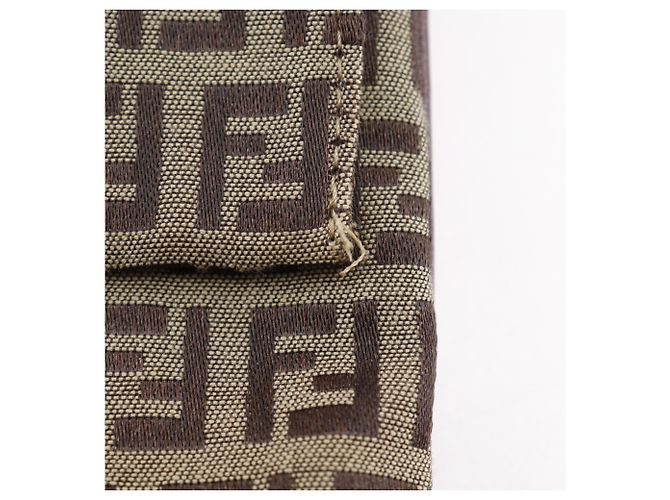 Borsa a Spalla Fendi Zucchino Marrone - vista 8