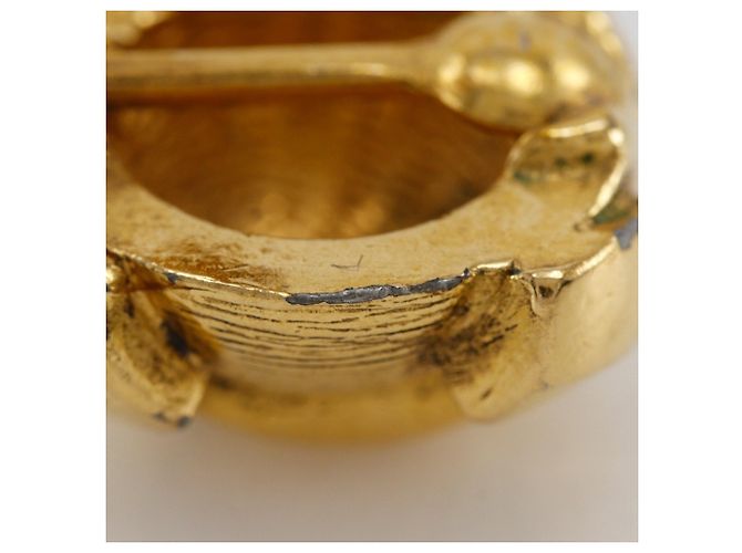 Orecchini a clip placcati in oro Chanel Coco Mark D'oro - vista 10