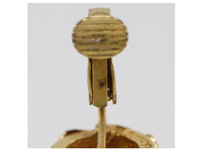 Orecchini a clip placcati in oro Chanel Coco Mark D'oro - vista 11