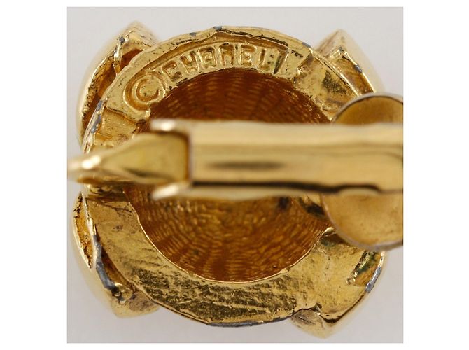 Orecchini a clip placcati in oro Chanel Coco Mark D'oro - vista 12