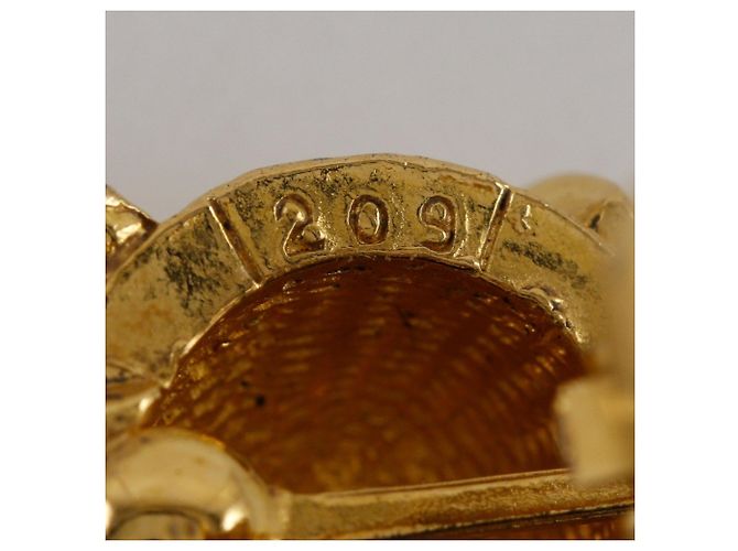 Orecchini a clip placcati in oro Chanel Coco Mark D'oro - vista 13