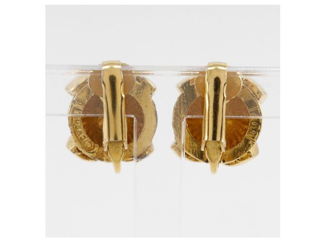 Orecchini a clip placcati in oro Chanel Coco Mark D'oro - vista 3