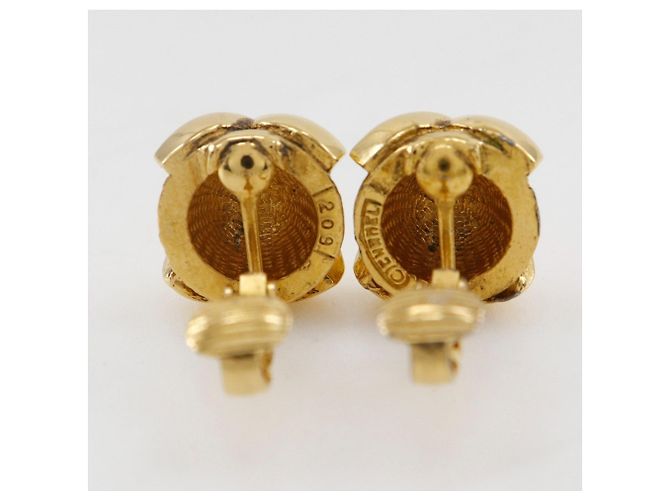 Orecchini a clip placcati in oro Chanel Coco Mark D'oro - vista 4