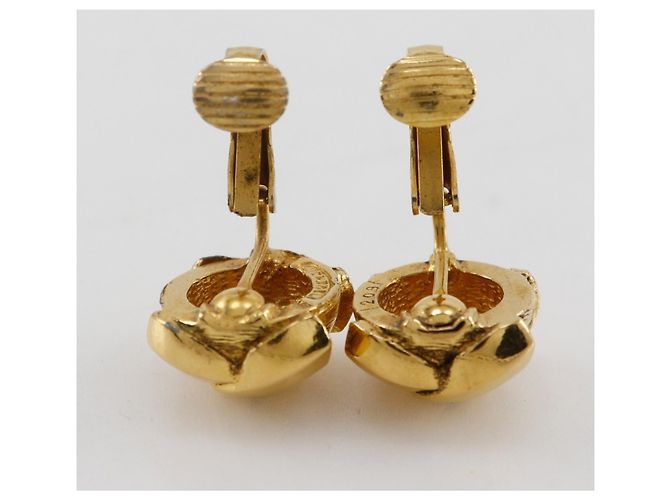 Orecchini a clip placcati in oro Chanel Coco Mark D'oro - vista 5