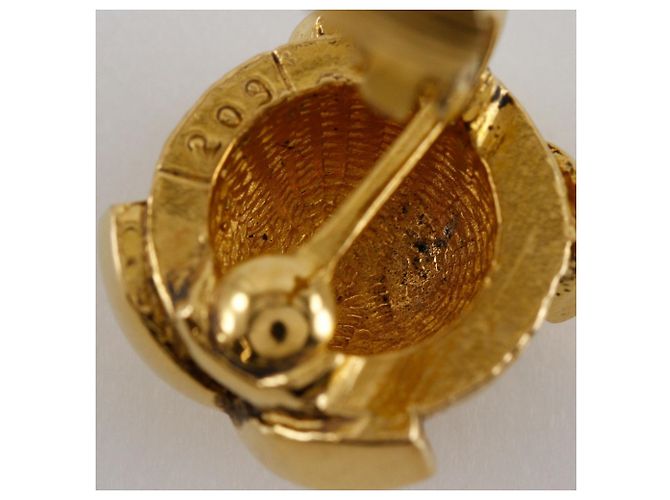 Orecchini a clip placcati in oro Chanel Coco Mark D'oro - vista 7