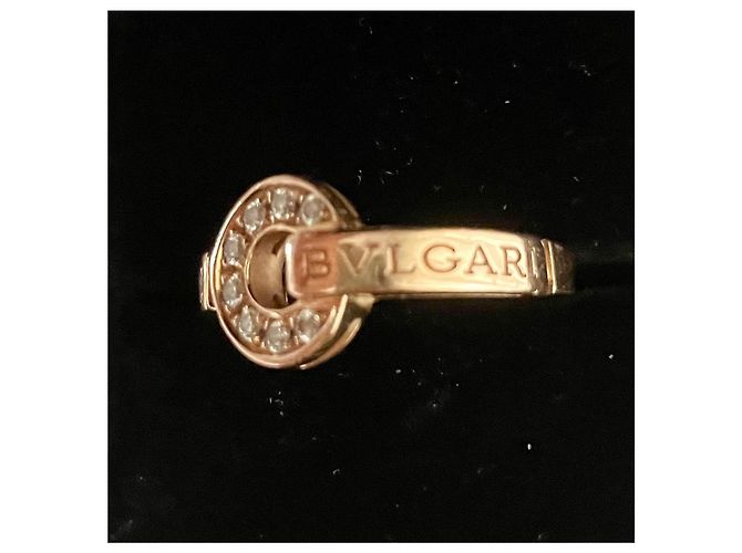 Anello Bulgari Bvlgari 12 diamanti oro rosa D'oro - vista 3