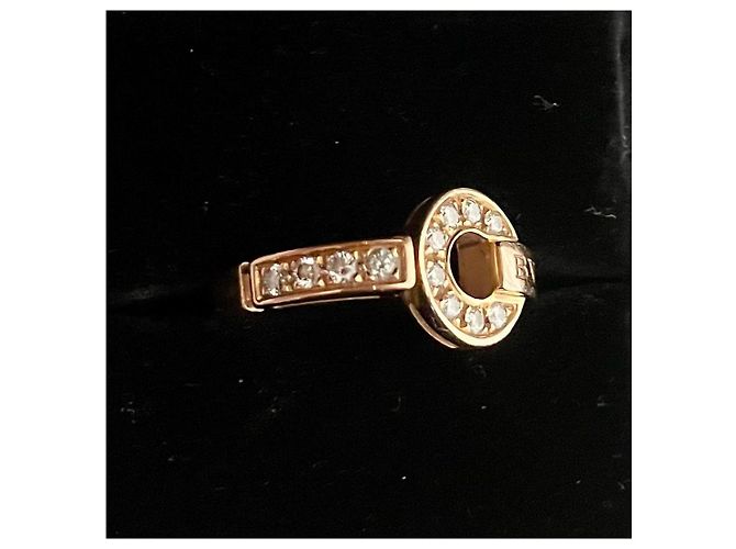 Anello Bulgari Bvlgari 12 diamanti oro rosa D'oro - vista 4