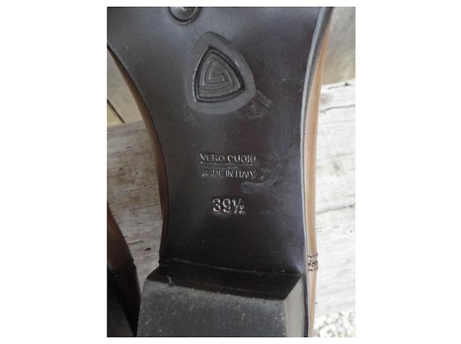 Autre Marque Botines AGL de cuero marrón claro - vista 6
