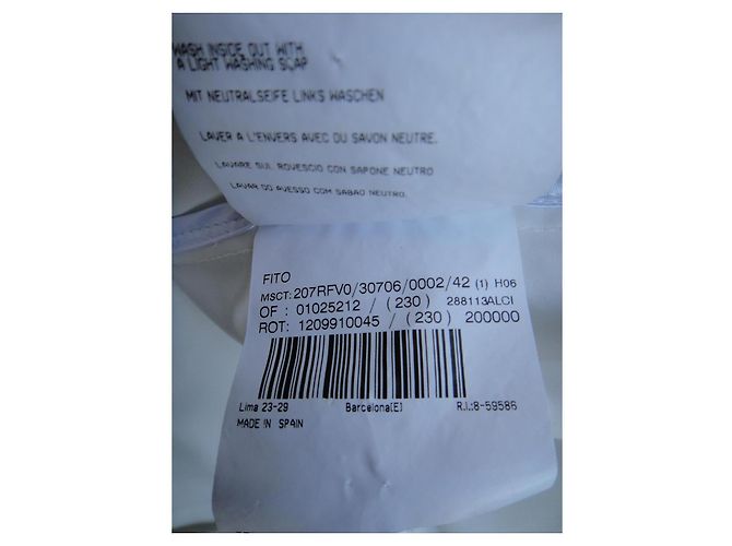 Burberry London Trenchcoat Weiß Polyester - Ansicht 10