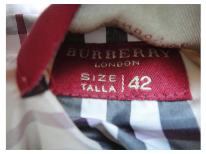 Burberry London Trenchcoat Weiß Polyester - Ansicht 6