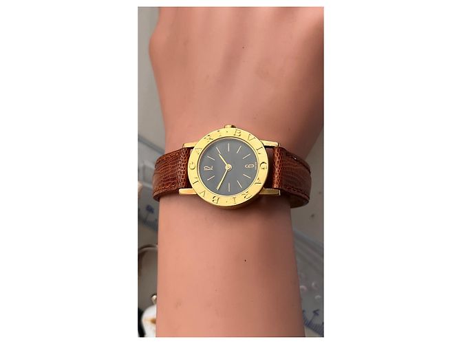 Orologio Bulgari BB 26 Oro Quadrante Nero - vista 9