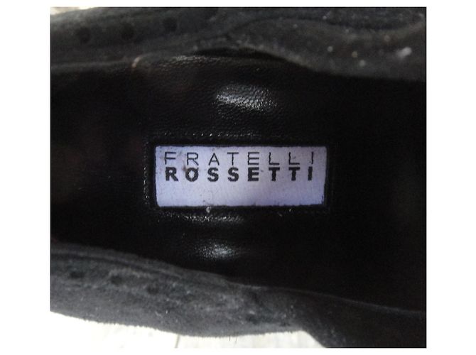 Fratelli Rosseti Botines Fratelli Rossetti Negros de Ante - vista 6
