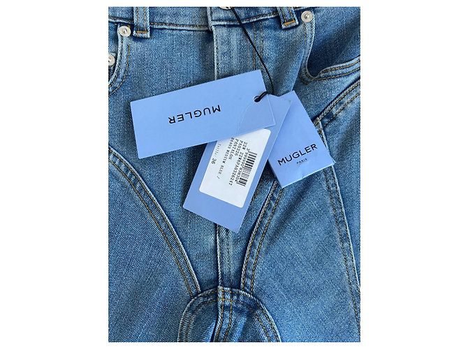 Vaqueros Skinny Thierry Mugler Azules Denim Talla 36 - vista 4