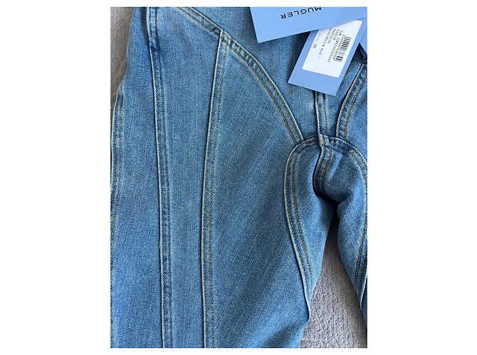Vaqueros Skinny Thierry Mugler Azules Denim Talla 36 - vista 5