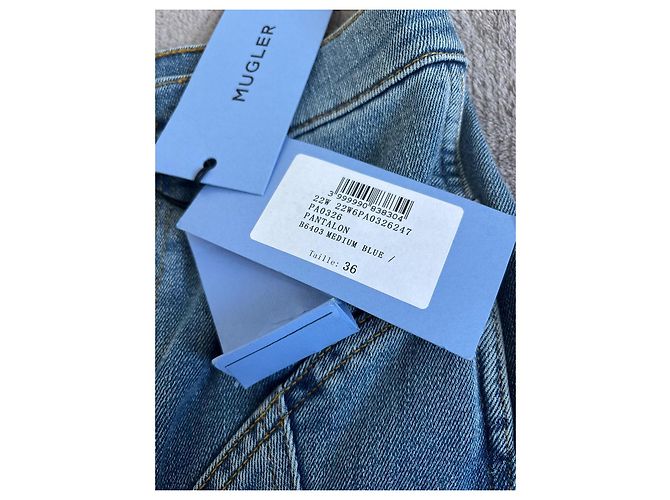 Vaqueros Skinny Thierry Mugler Azules Denim Talla 36 - vista 7