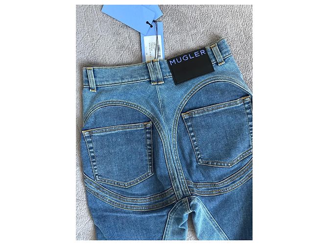 Vaqueros Skinny Thierry Mugler Azules Denim Talla 36 - vista 8