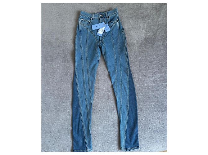 Vaqueros Skinny Thierry Mugler Azules Denim Talla 36 - vista 9