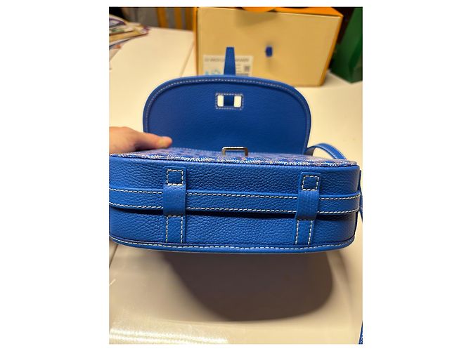 Goyard Belvedere PM Pasta Executiva Azul de Couro - vista 8