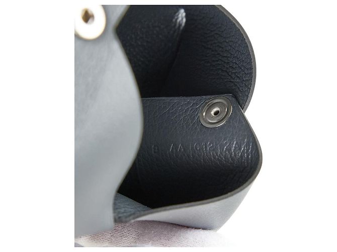Hermès Tarjetero Hermes Calvi Vau Epsom Gris - vista 9