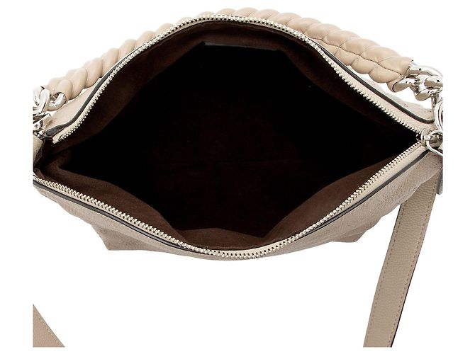 Bolso Satchel Babylone de Cuero Mahina de Louis Vuitton con cadena BB Gris - vista 7
