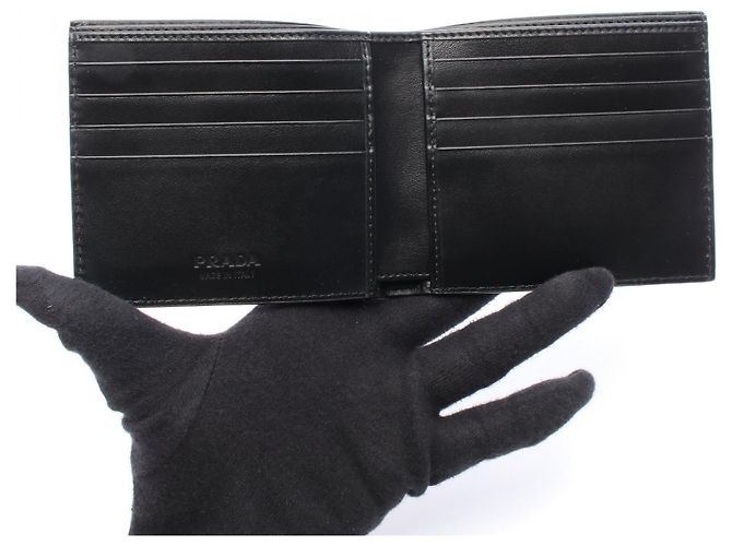 Prada 2MO5132E54F0002 Leather Wallet Black - view 3