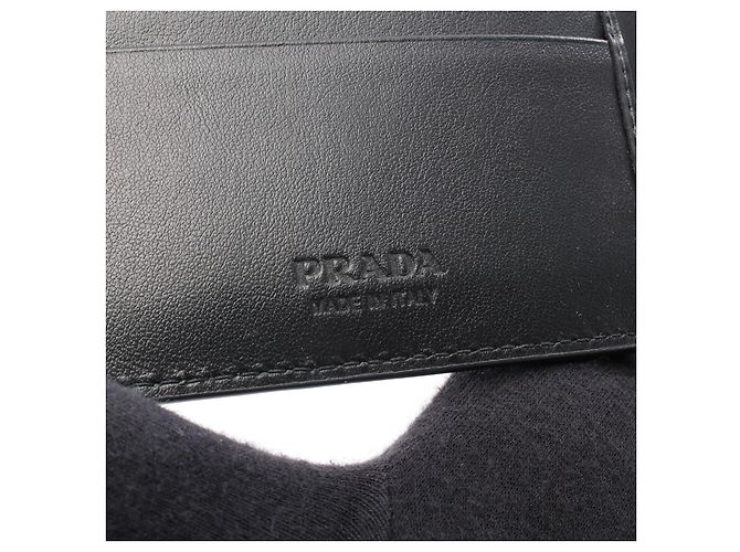 Prada 2MO5132E54F0002 Leather Wallet Black - view 4