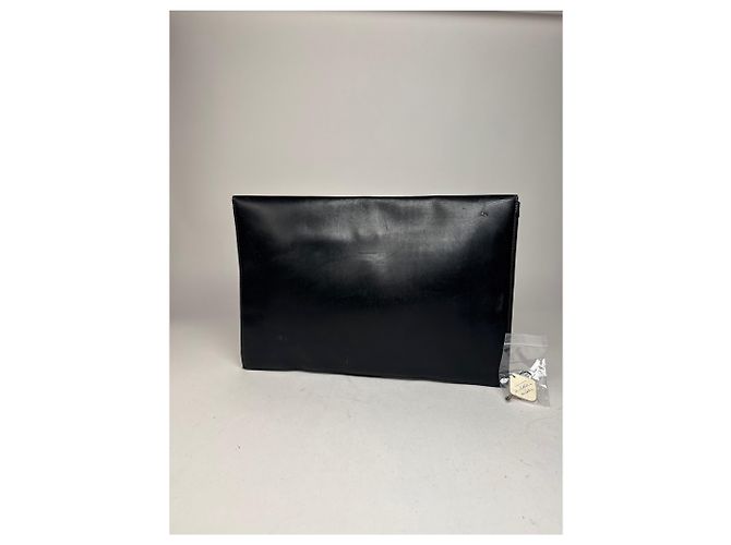 Clutch de couro vintage Gucci preto - vista 14