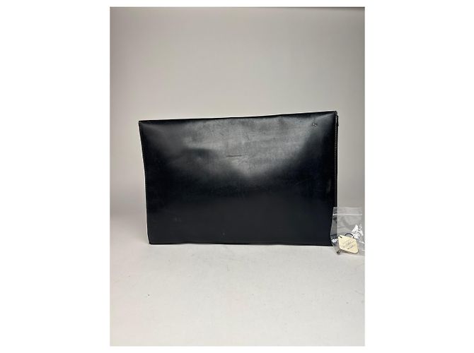Clutch de couro vintage Gucci preto - vista 2