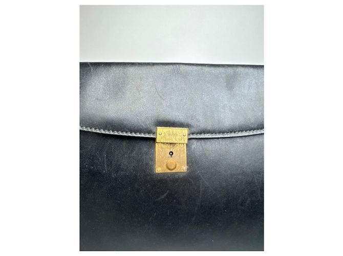 Clutch de couro vintage Gucci preto - vista 7