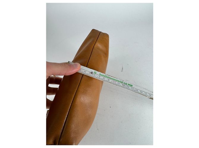Vintage Givenchy Schlangenprägung Leder Umhängetasche Camel Kamel - Ansicht 13