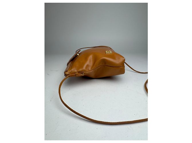 Vintage Givenchy Schlangenprägung Leder Umhängetasche Camel Kamel - Ansicht 9