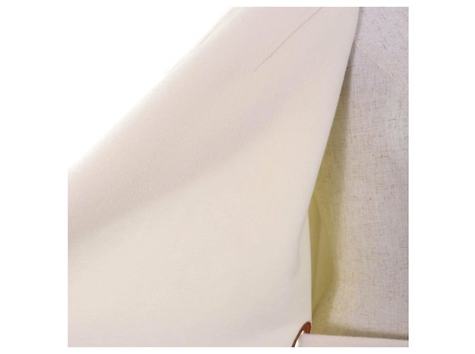 Hermès Cinturón de cuero de lujo Hermes Mejor Diseño Chaleco de Cachemira Blanco Blanco roto - vista 5