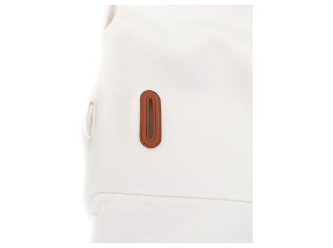 Hermès Cinturón de cuero de lujo Hermes Mejor Diseño Chaleco de Cachemira Blanco Blanco roto - vista 6