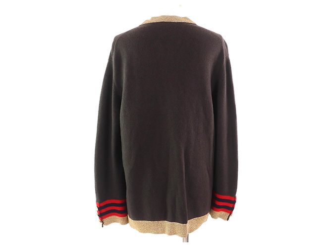 Cárdigan de cachemira con botón estrella COCO de Chanel Castaño - vista 3