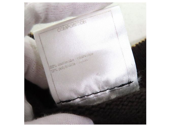 Cárdigan de cachemira con botón estrella COCO de Chanel Castaño - vista 8