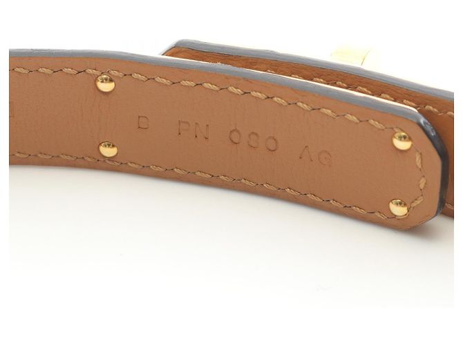 Hermès Kelly Gürtel aus mattem Alligator Grün - Ansicht 5