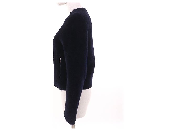 Céline Chaqueta de cordero de piel de cordero de la época Phoebe de Celine Azul Azul marino - vista 2