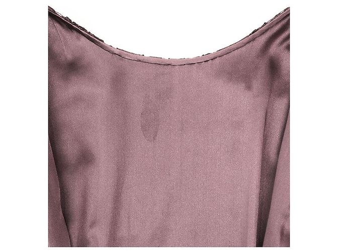 Dolce & Gabbana Dolce&Gabbana Kleid aus Wollmischung mit Spitze Braun Bordeaux - Ansicht 4