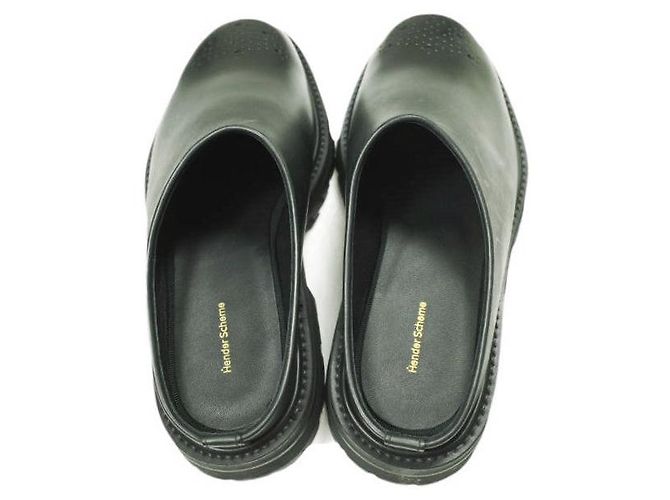 Autre Marque Commando Mule aus Rindsleder Hender Scheme Schwarz - Ansicht 4