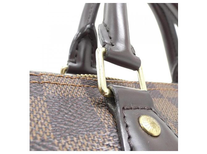 Borsa Boston Speedy Damier Louis Vuitton Marrone - vista 3