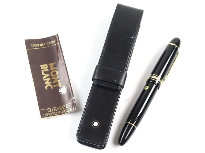 Pluma Montblanc Meisterstück Au750 Negro - vista 2