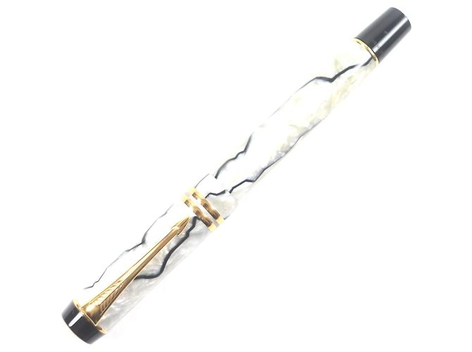 Autre Marque Pluma Parker Duo Field Centennial Au750 Negro Blanco Dorado - vista 2